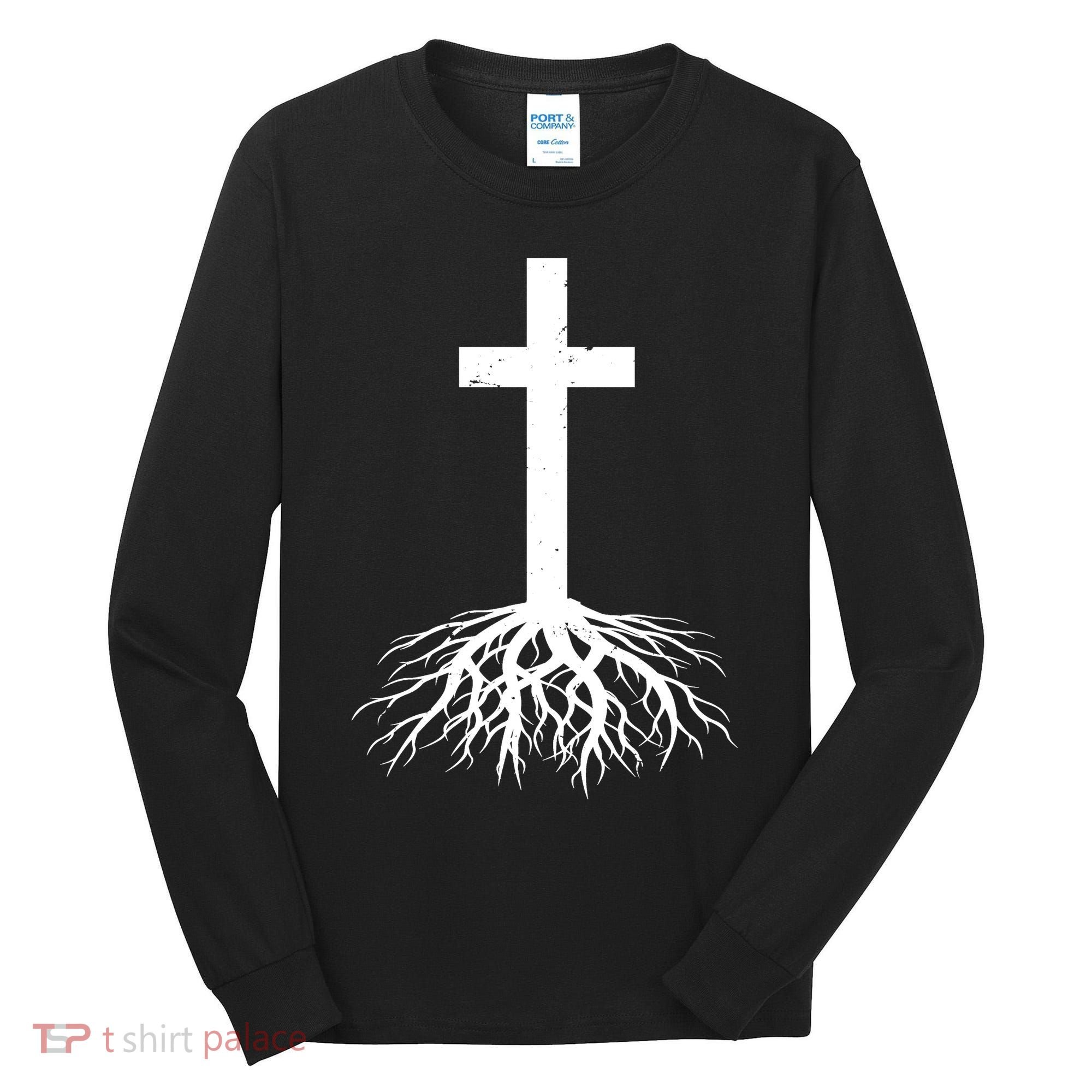 Jesus Cross Root Tall Long Sleeve Shirt