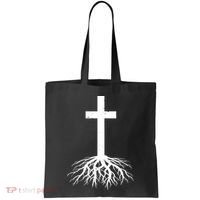 Jesus Cross Root Tote Bag thumb 0