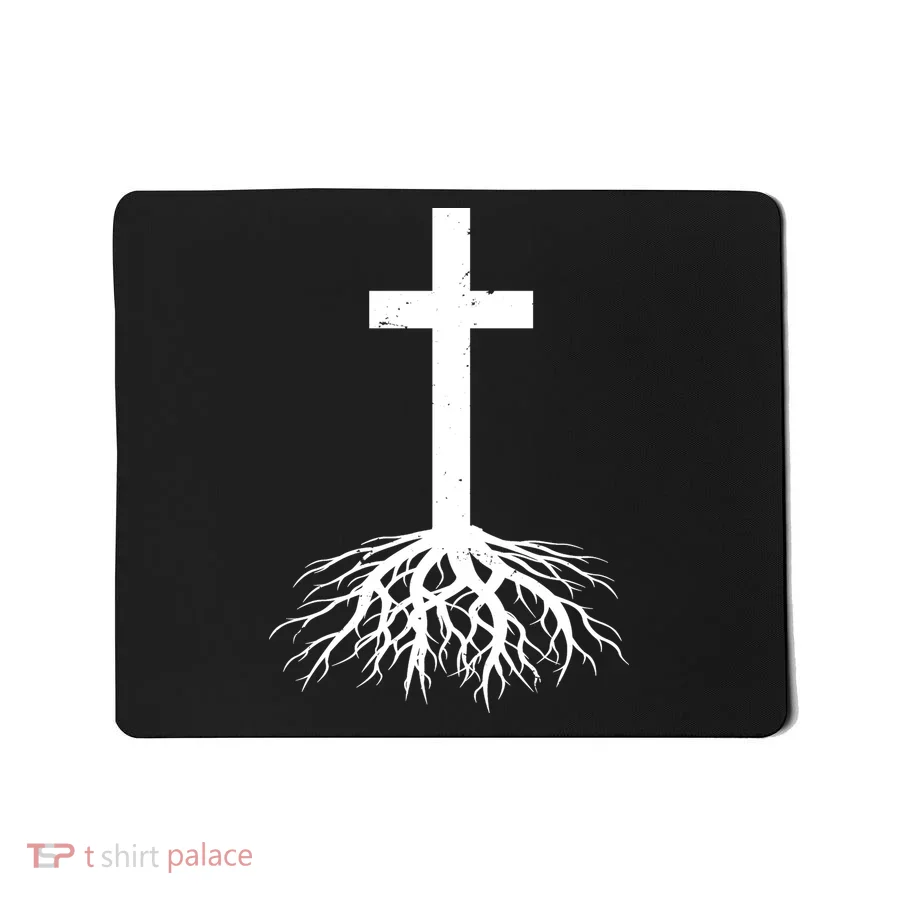 Jesus Cross Root Mousepad