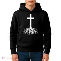 Jesus Cross Root Kids Hoodie thumb 4