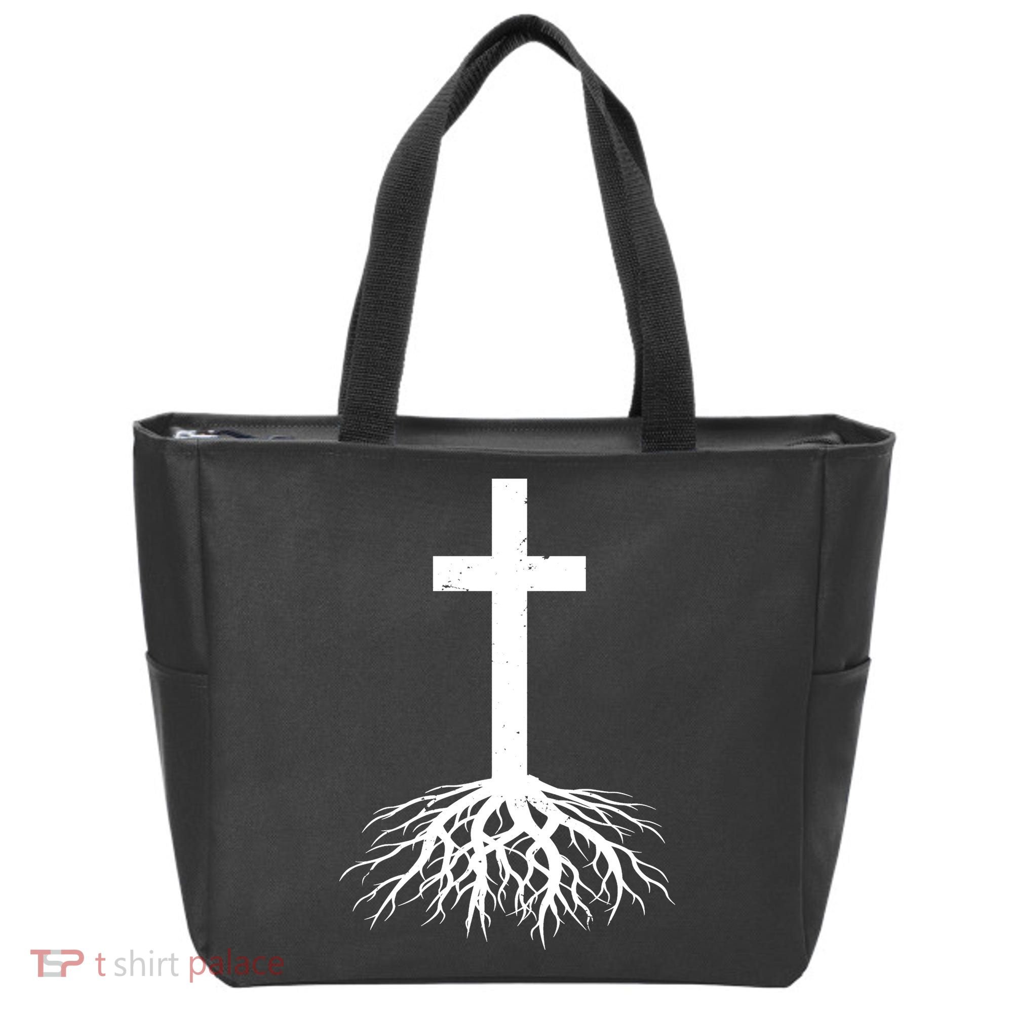 Jesus Cross Root Tote Bag