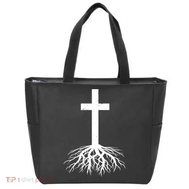 Jesus Cross Root Tote Bag