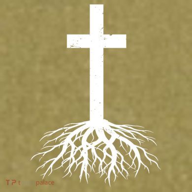 Jesus Cross Root Garment-Dyed Women's Muscle Tee