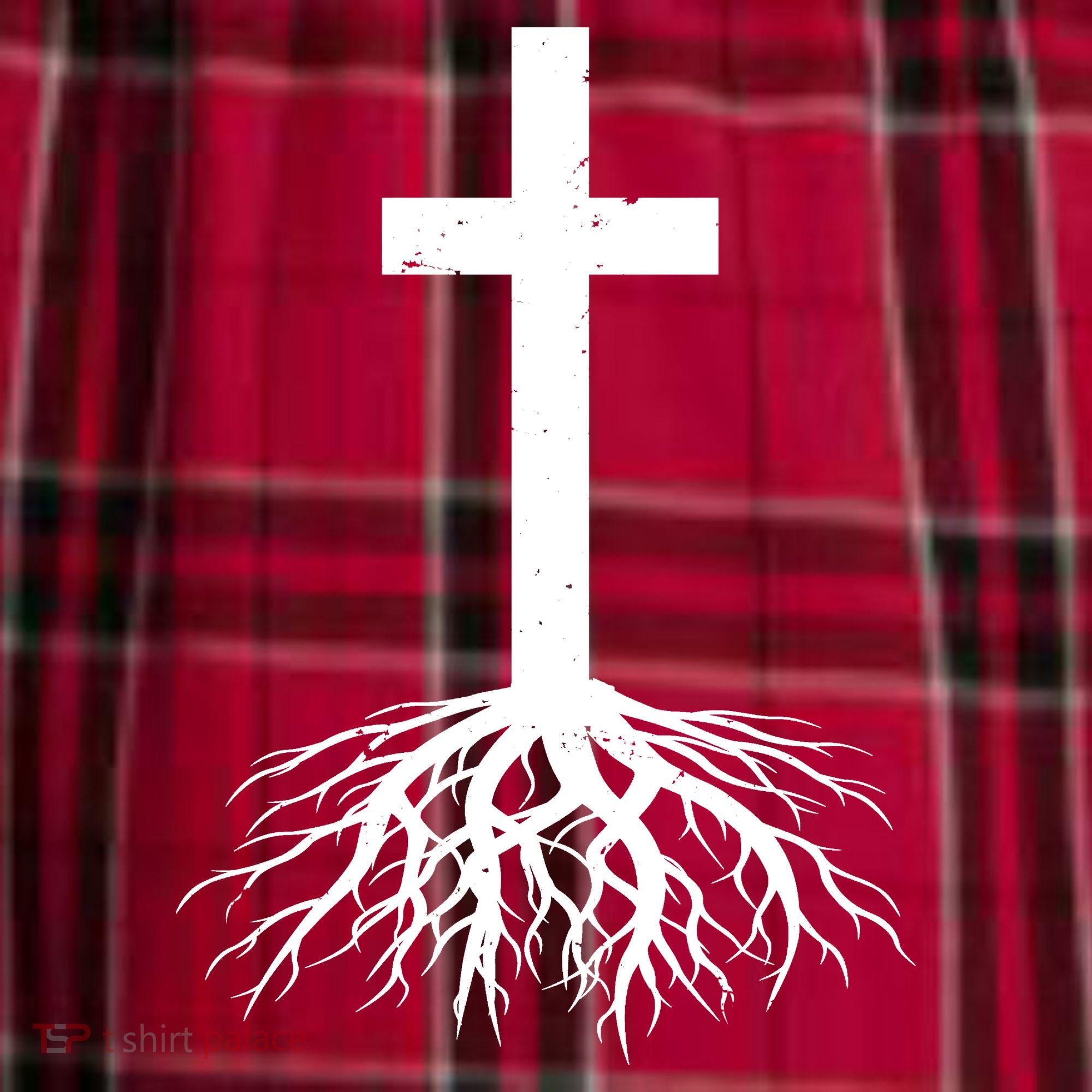 Jesus Cross Root Women's Flannel Plaid Pajama Pants