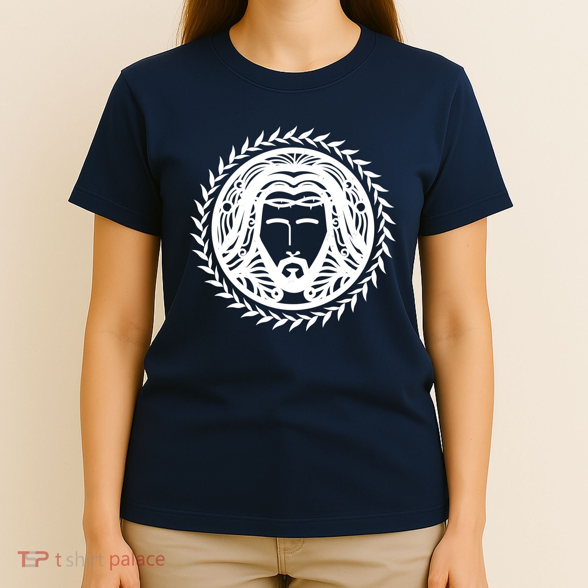 Jesus Easter Vintage Emblem Thorns Logo T-Shirt