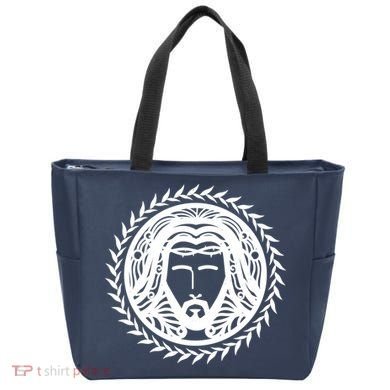 Jesus Easter Vintage Emblem Thorns Logo Tote Bag