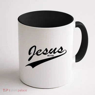 Jesus Est Coffee Mug back