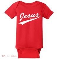 Jesus Est Baby Bodysuit thumb 0
