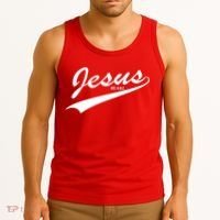 Jesus Est Tank Top thumb 3