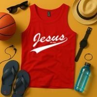 Jesus Est Tank Top thumb 4