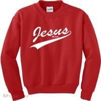 Jesus Est Kids Sweatshirt thumb 0