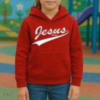 Jesus Est Kids Hoodie thumb 3