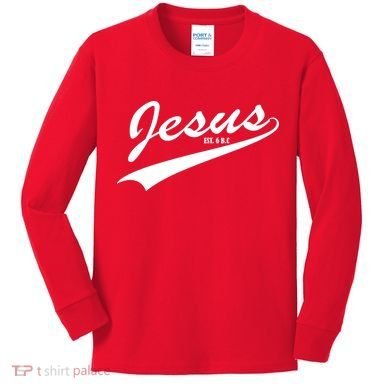 Jesus Est Kids Long Sleeve Shirt