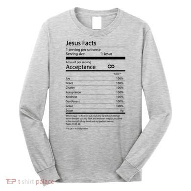 Jesus Facts Long Sleeve Shirt