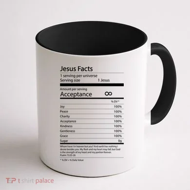 Jesus Facts Coffee Mug back