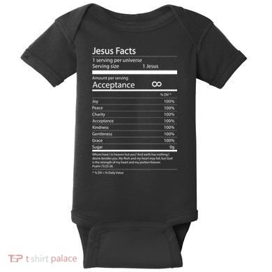 Jesus Facts Baby Bodysuit