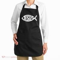 Jesus Fish Logo Apron thumb 2