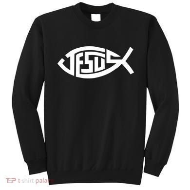 Jesus Fish Logo Sweatshirt