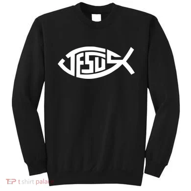 Jesus Fish Logo Sweatshirt