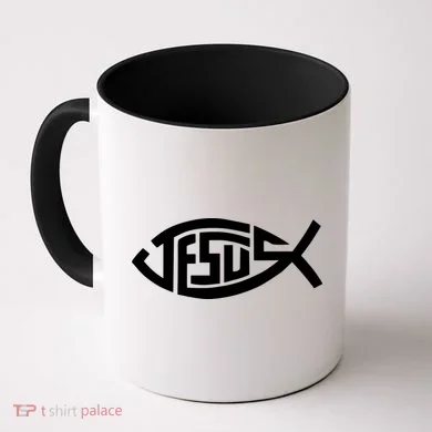 Jesus Fish Logo Coffee Mug