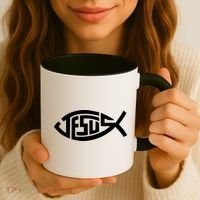 Jesus Fish Logo Coffee Mug thumb 3