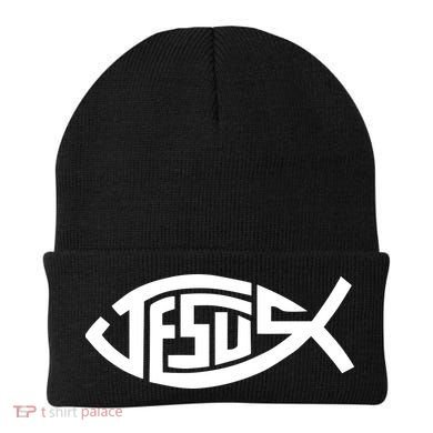 Jesus Fish Logo Beanie