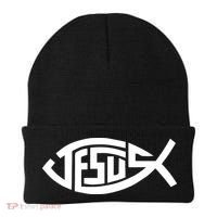 Jesus Fish Logo Beanie thumb 0
