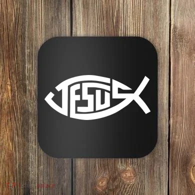 Jesus Fish Logo Coaster