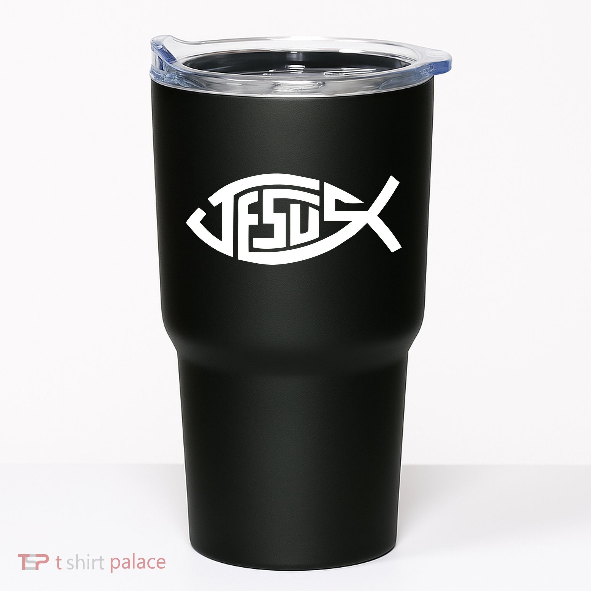 Jesus Fish Logo Tumbler