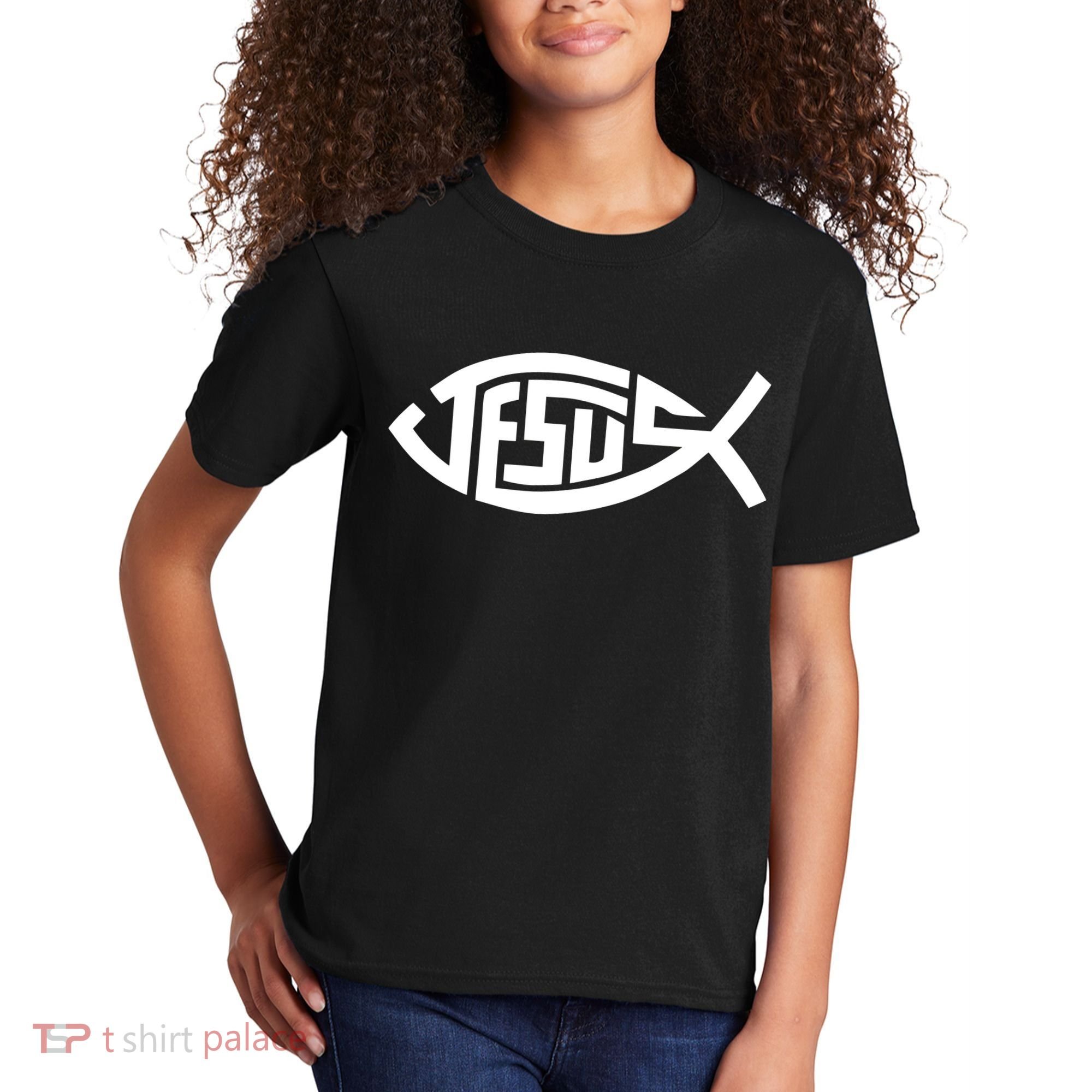 Jesus Fish Logo Kids T-Shirt