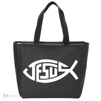 Jesus Fish Logo Tote Bag