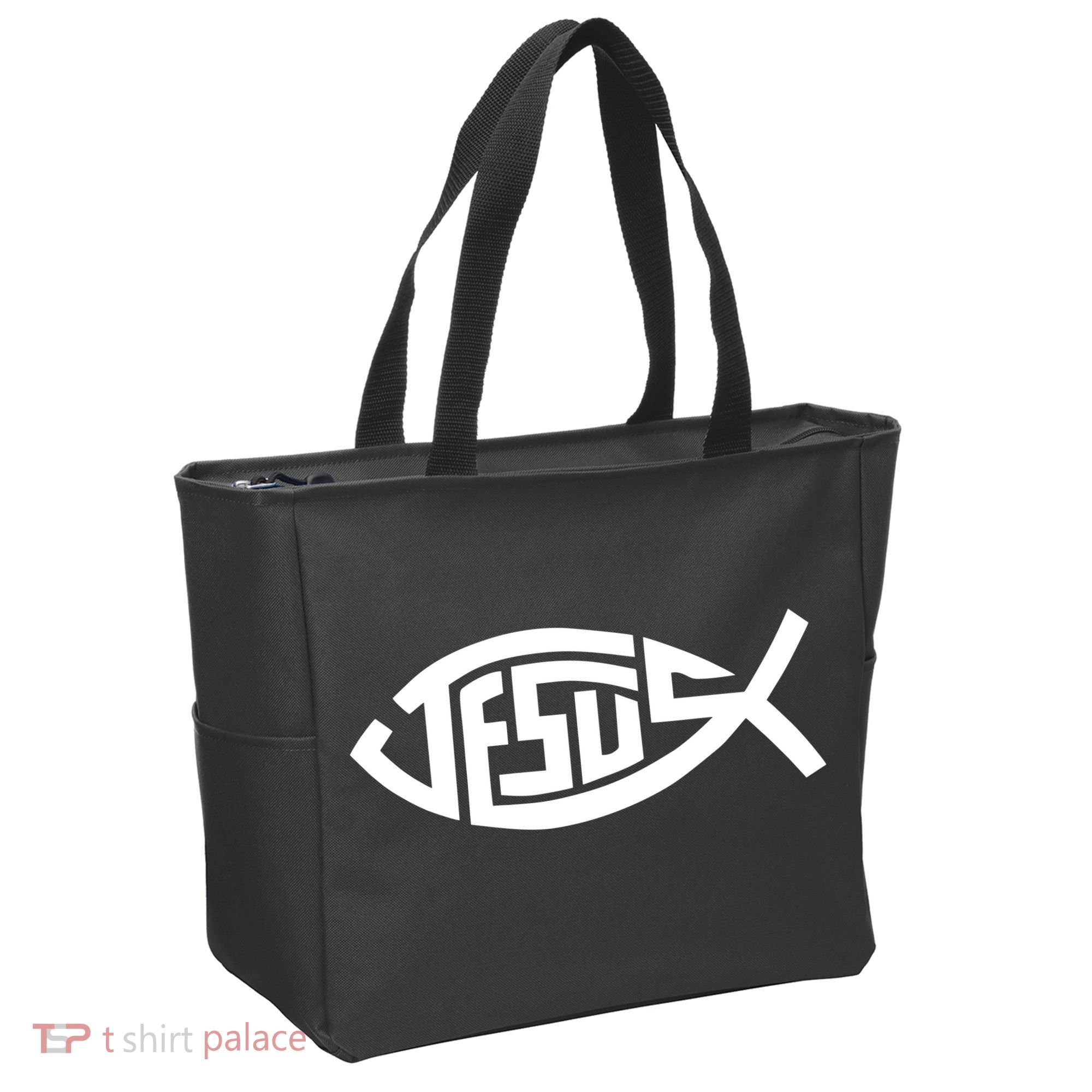 Jesus Fish Logo Tote Bag