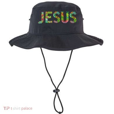 Jesus Hand Painted Word Art Bucket Hat