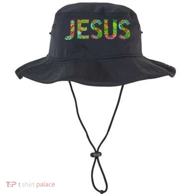 Jesus Hand Painted Word Art Bucket Hat