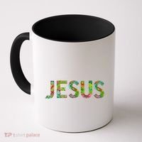 Jesus Hand Painted Word Art Coffee Mug thumb 0