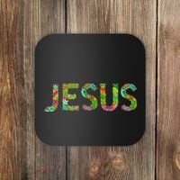 Jesus Hand Painted Word Art Coaster thumb 0