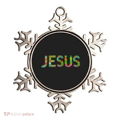 Jesus Hand Painted Word Art Ornament