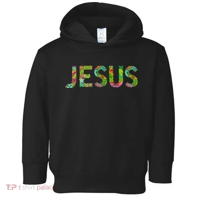 Jesus Hand Painted Word Art Toddler Hoodie