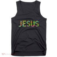 Jesus Hand Painted Word Art Tank Top thumb 0