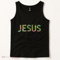 Jesus Hand Painted Word Art Tank Top thumb 2