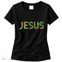 Jesus Hand Painted Word Art Women's T-Shirt thumb 0