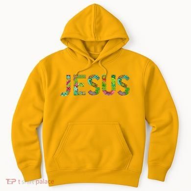 Jesus Hand Painted Word Art Hoodie