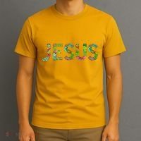 Jesus Hand Painted Word Art T-Shirt thumb 3