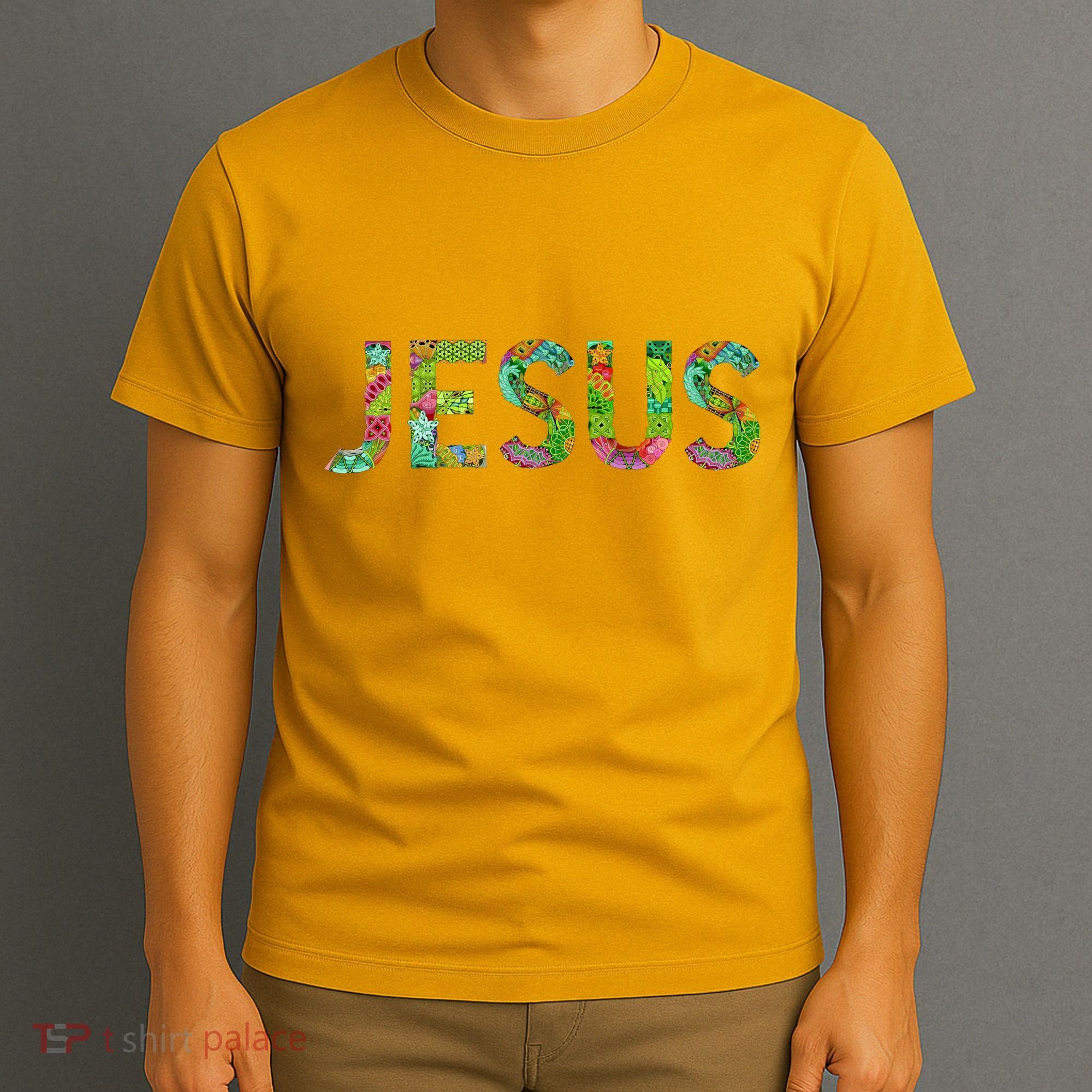 Jesus Hand Painted Word Art T-Shirt