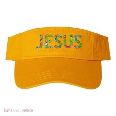 Jesus Hand Painted Word Art Visor