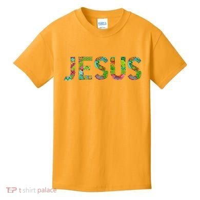 Jesus Hand Painted Word Art Kids T-Shirt