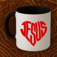 Jesus Heart Coffee Mug thumb 2