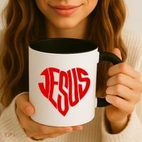 Jesus Heart Coffee Mug thumb 3