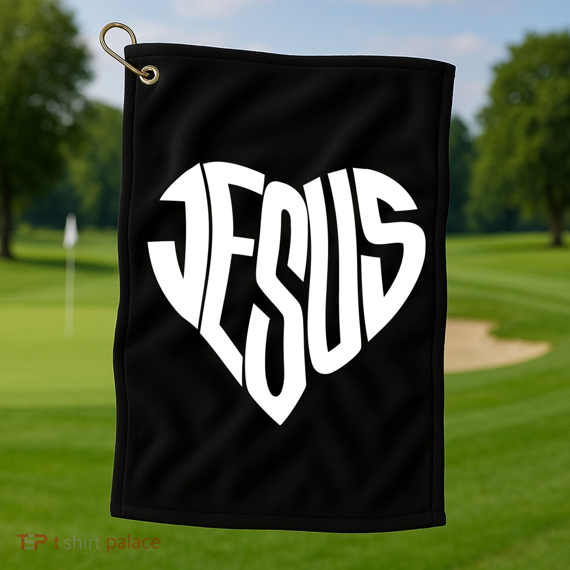 Jesus Heart Golf Towel