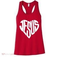 Jesus Heart Women's Tank Top thumb 0